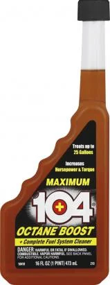 10410 – 303 PRODUCTS Fuel Additive, Octane Booster For Gasoline 16 Ounce Bottle Single Use To Reduce Knocks/ Pings/ H...